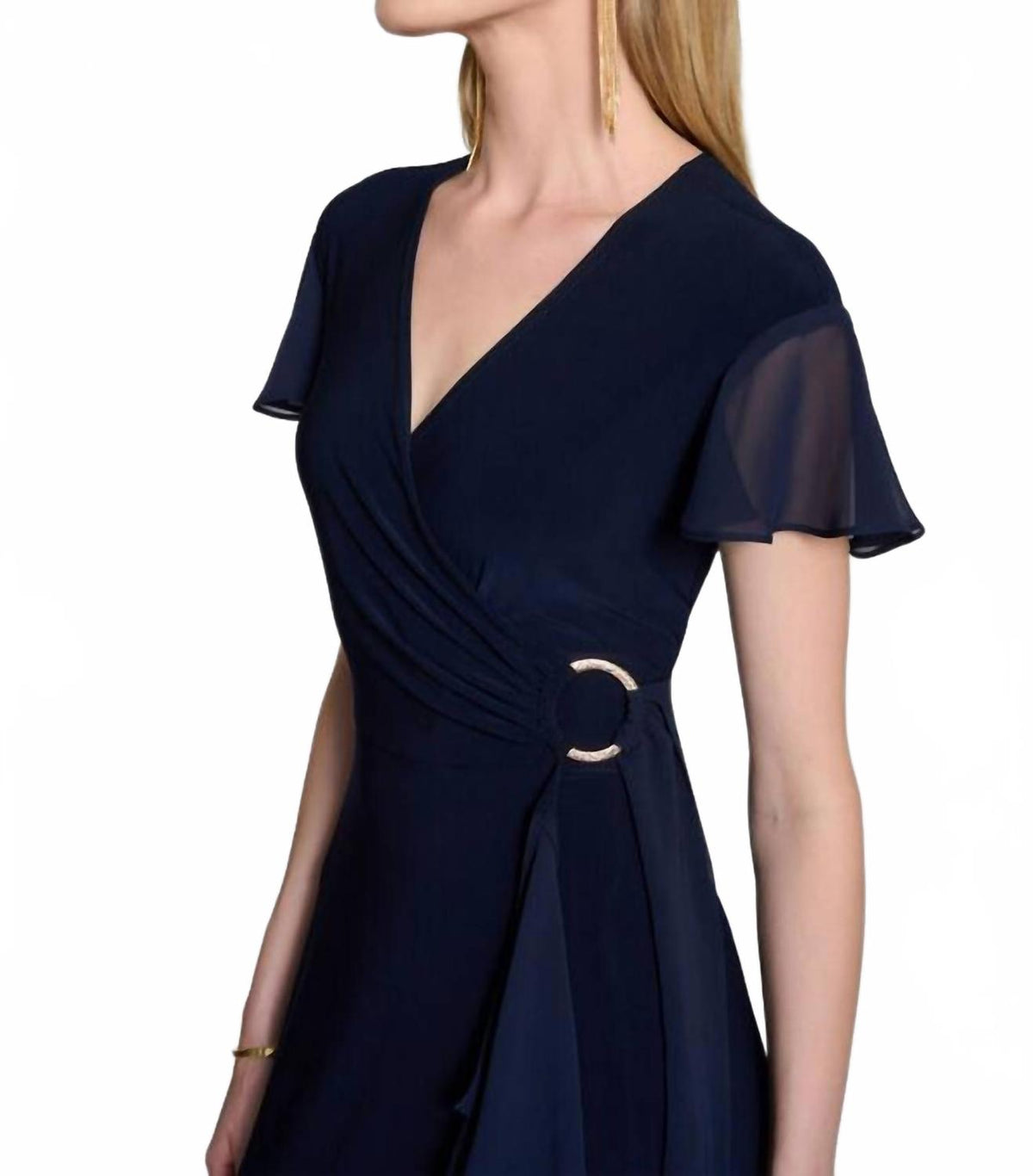 Vestido con cuello en V