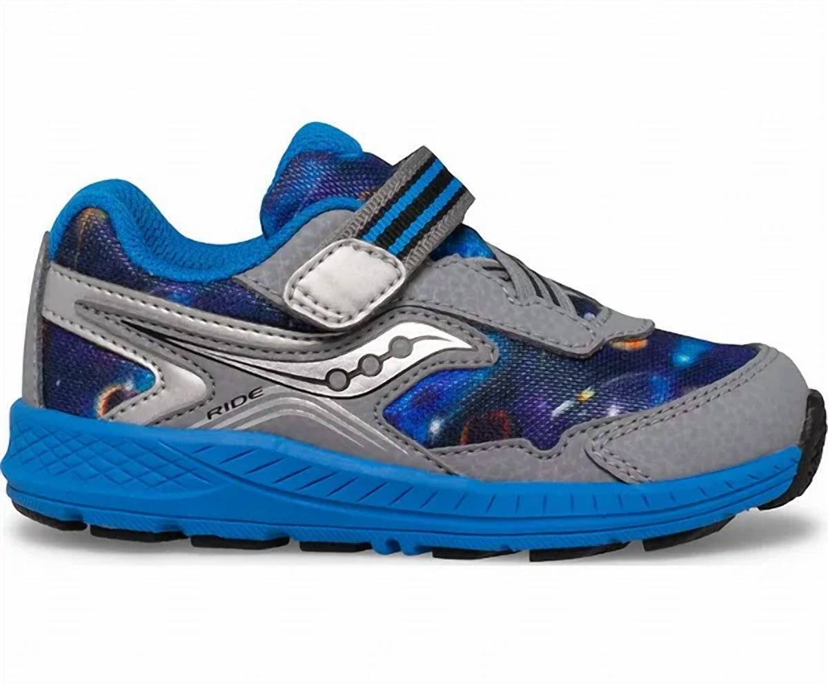 Zapatos para niño color azul y gris