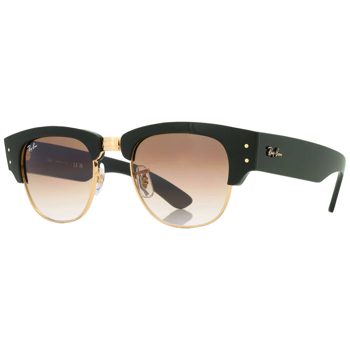 Gafas de sol unisex de montura cuadrada color café