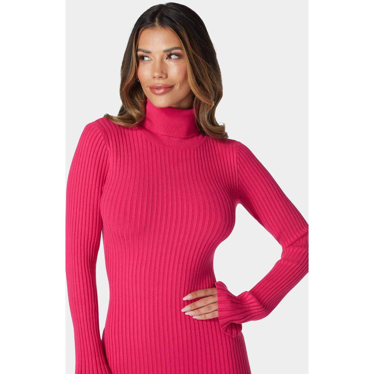 Vestido de mujer con cuello alto