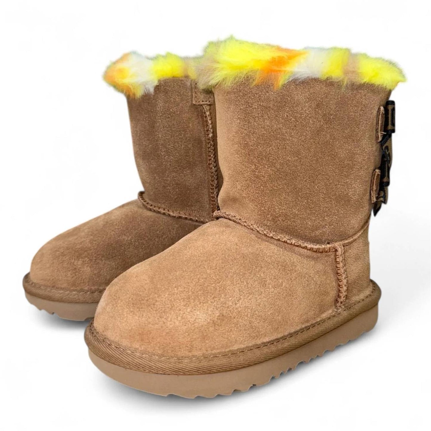 Botas infantil a cuadros