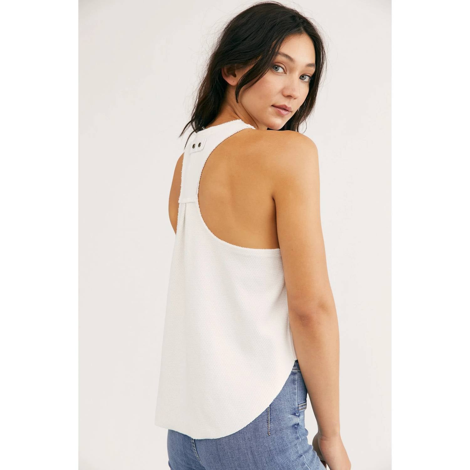 Camiseta sin mangas color blanco