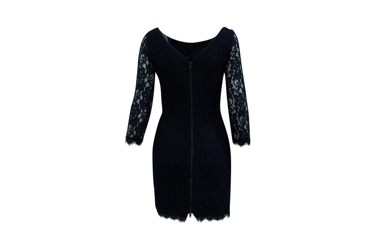 Vestido color azul marino