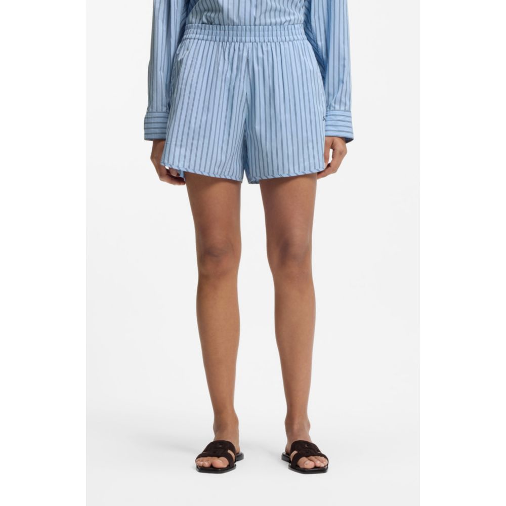 Short de algodón a rayas