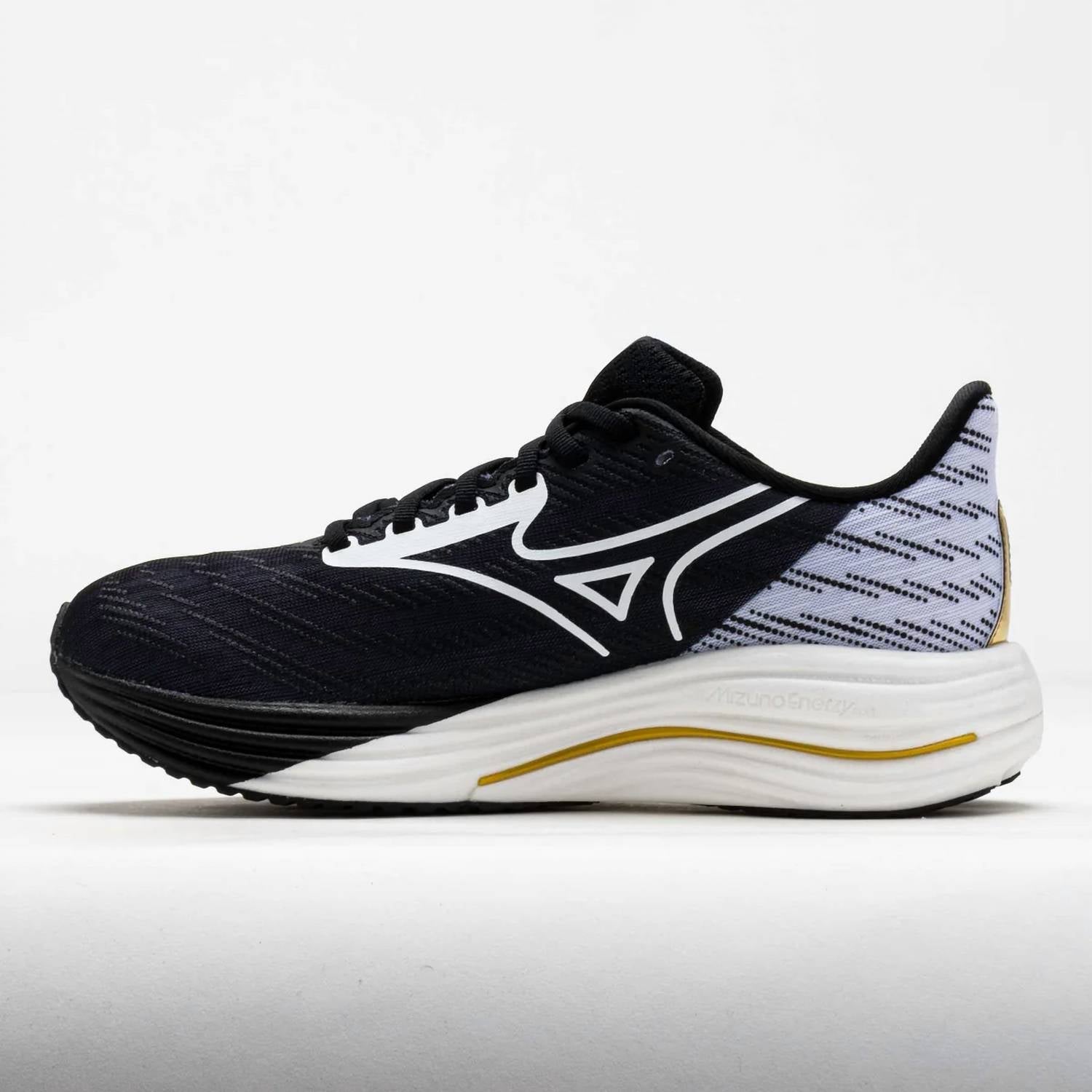 Tenis para correr unisex color negro y dorado