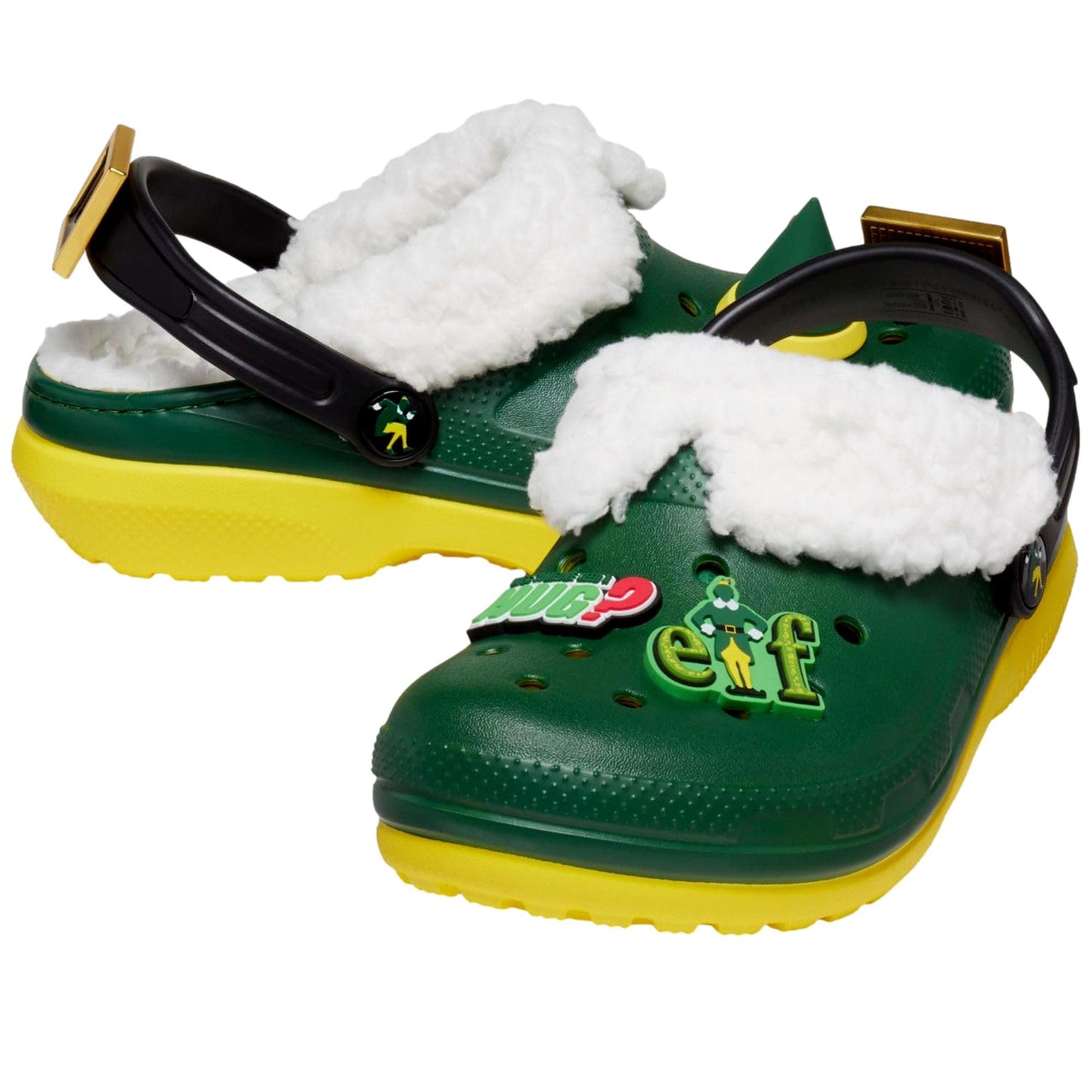 Zuecos infantil color verde y amarillo