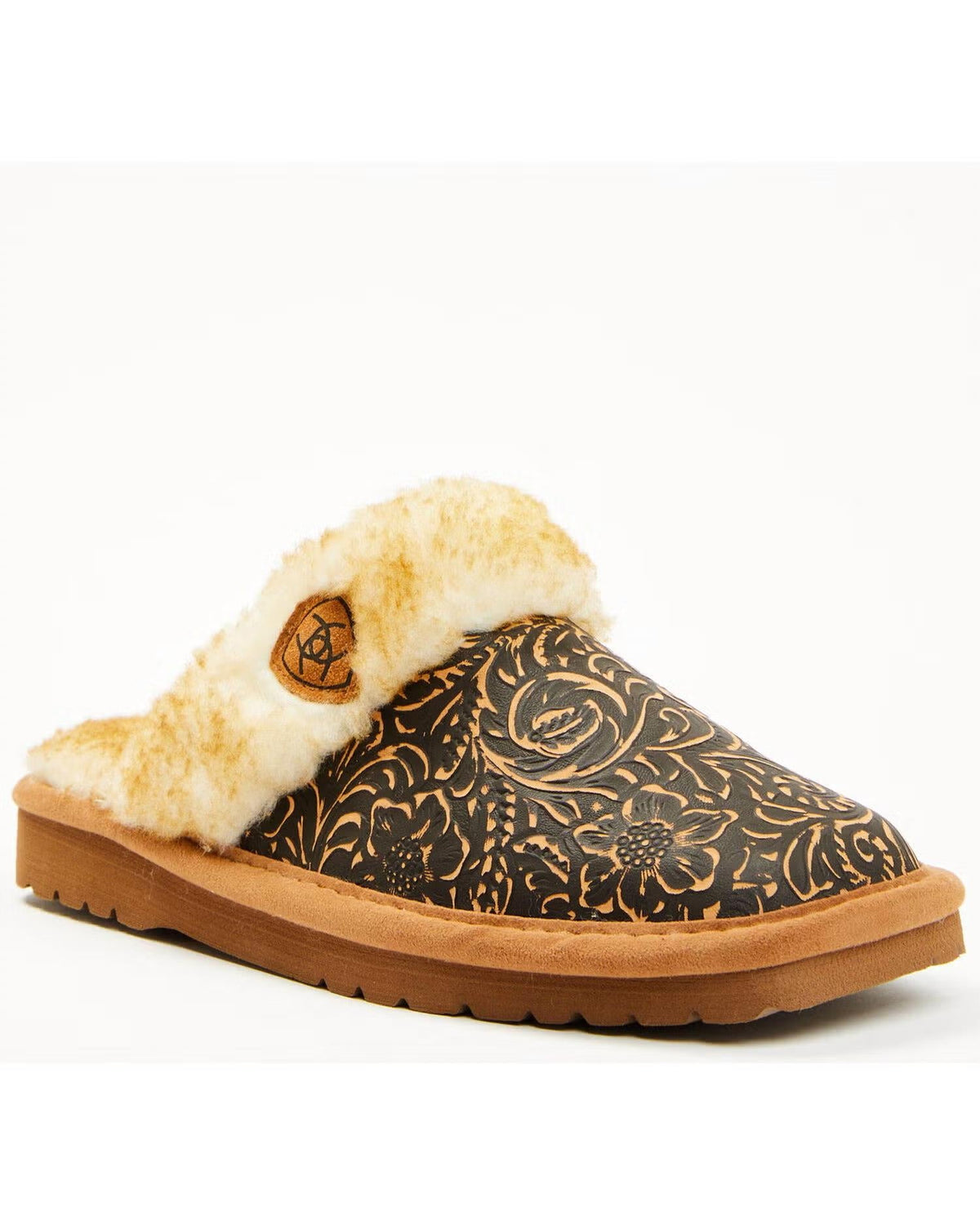 Pantuflas de mujer color café