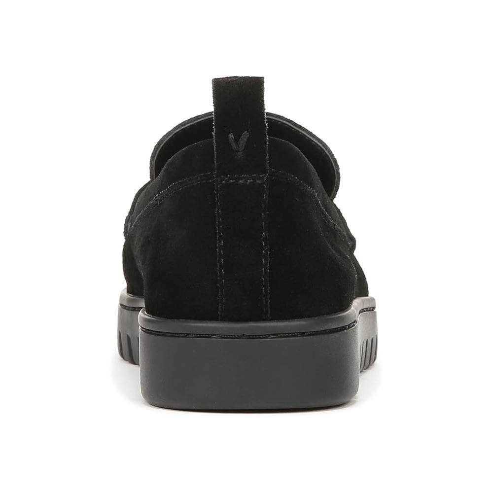 Mocasines de mujer de gamuza color negro