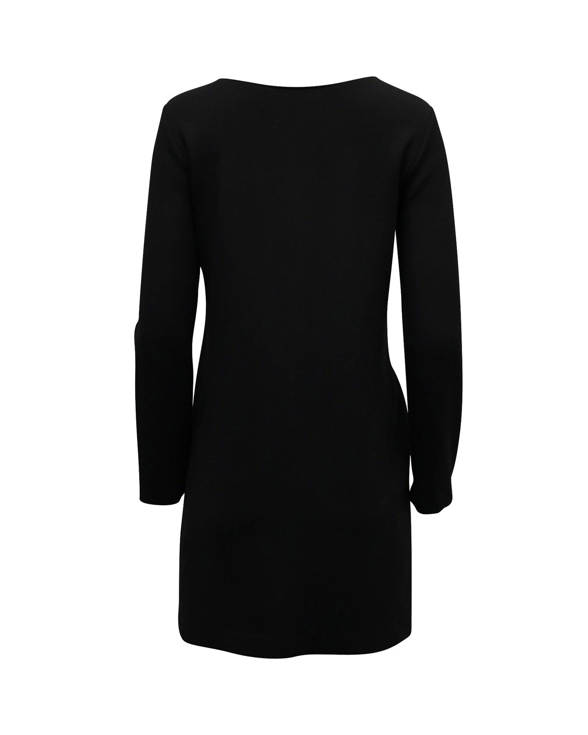 Vestido de manga larga color negro
