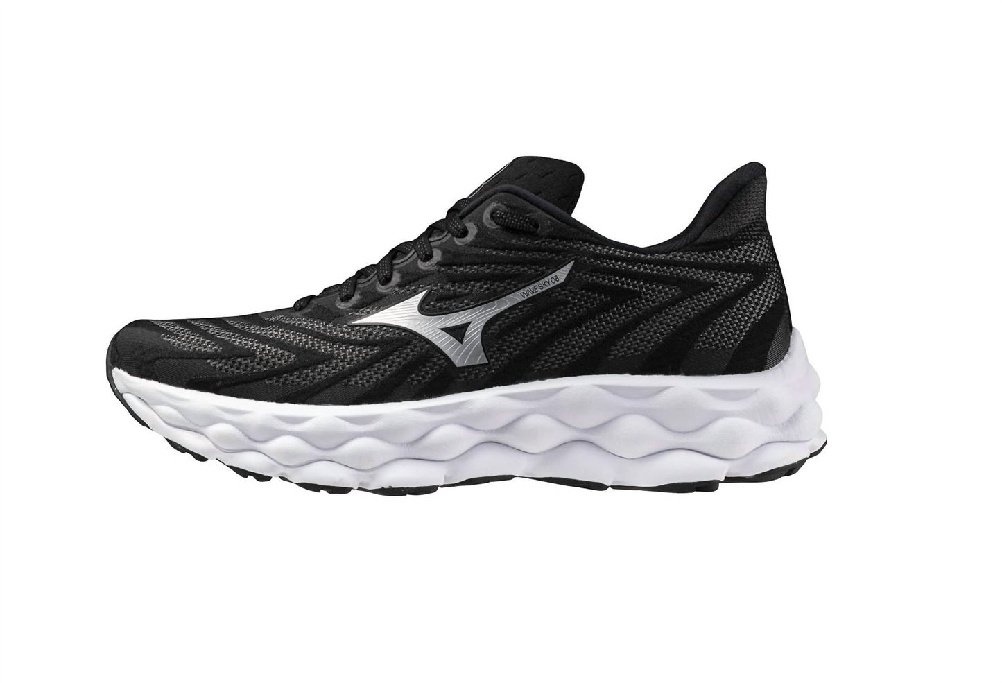 Tenis para correr de mujer color negro y plateado