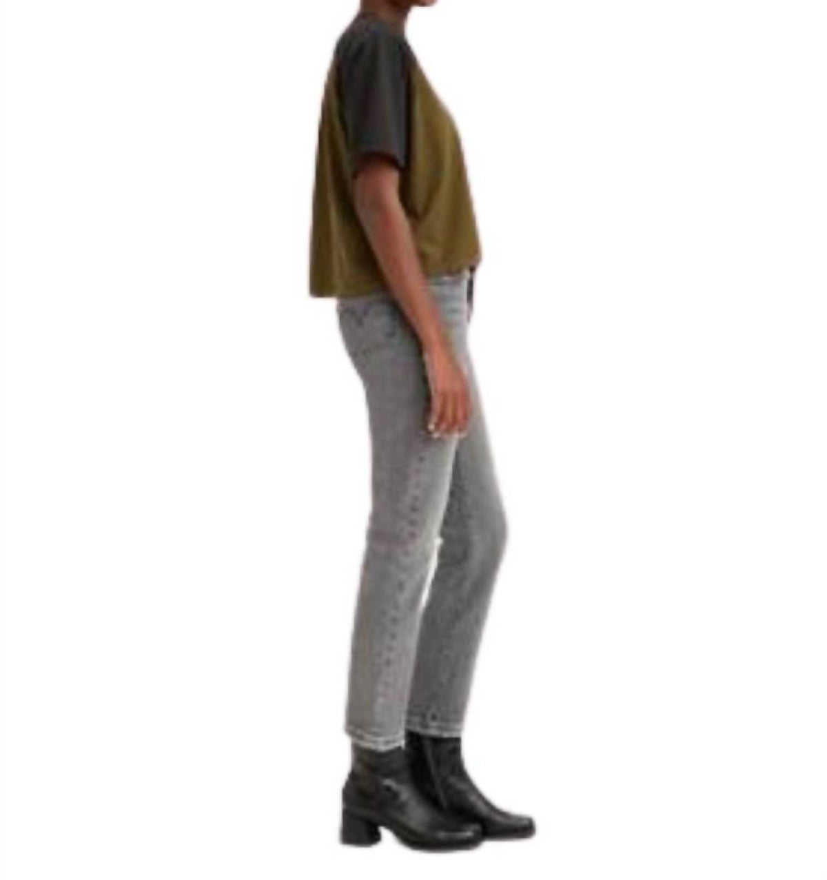 Jean color gris