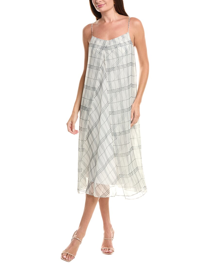 Vestido midi a cuadros