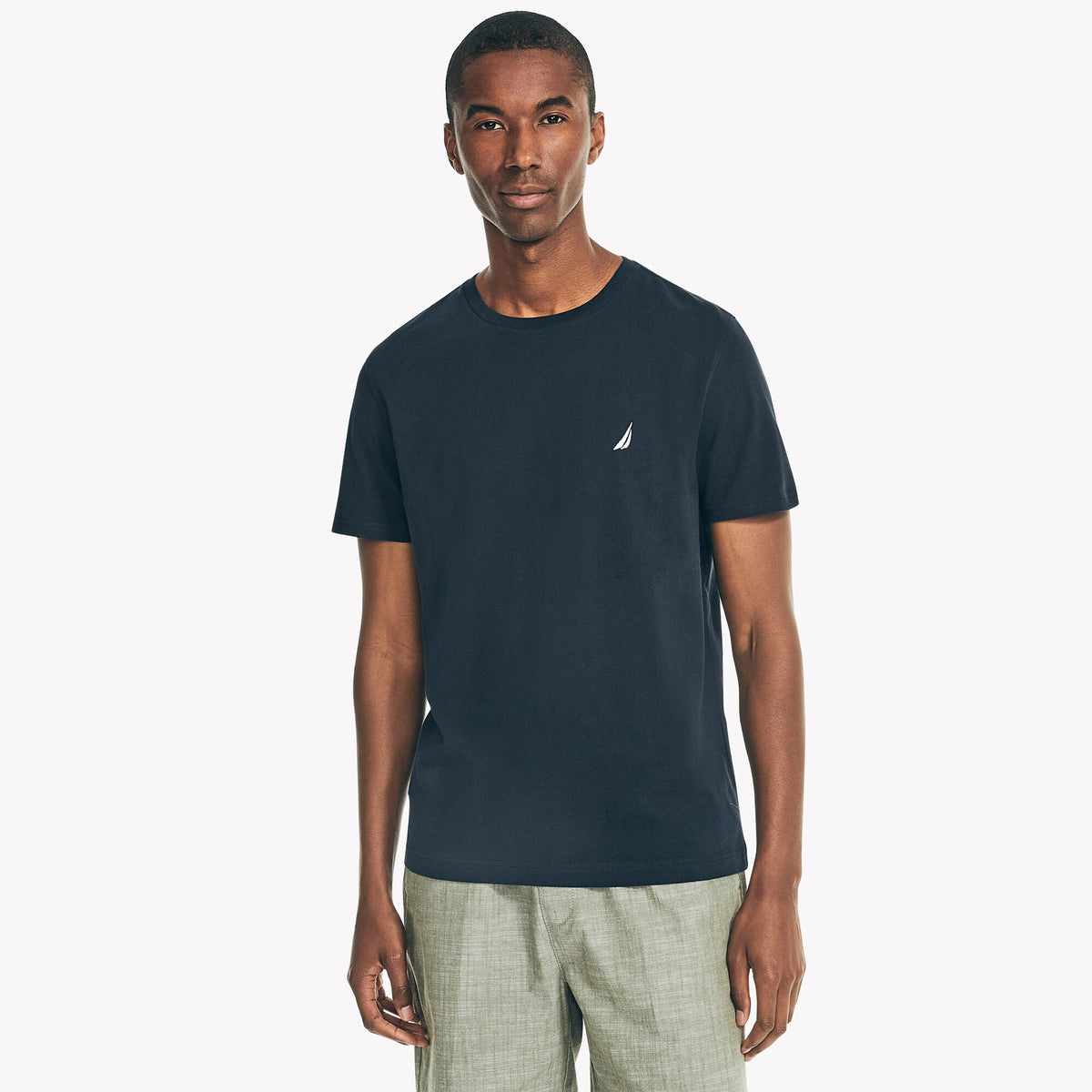 Camiseta de hombre con cuello redondo