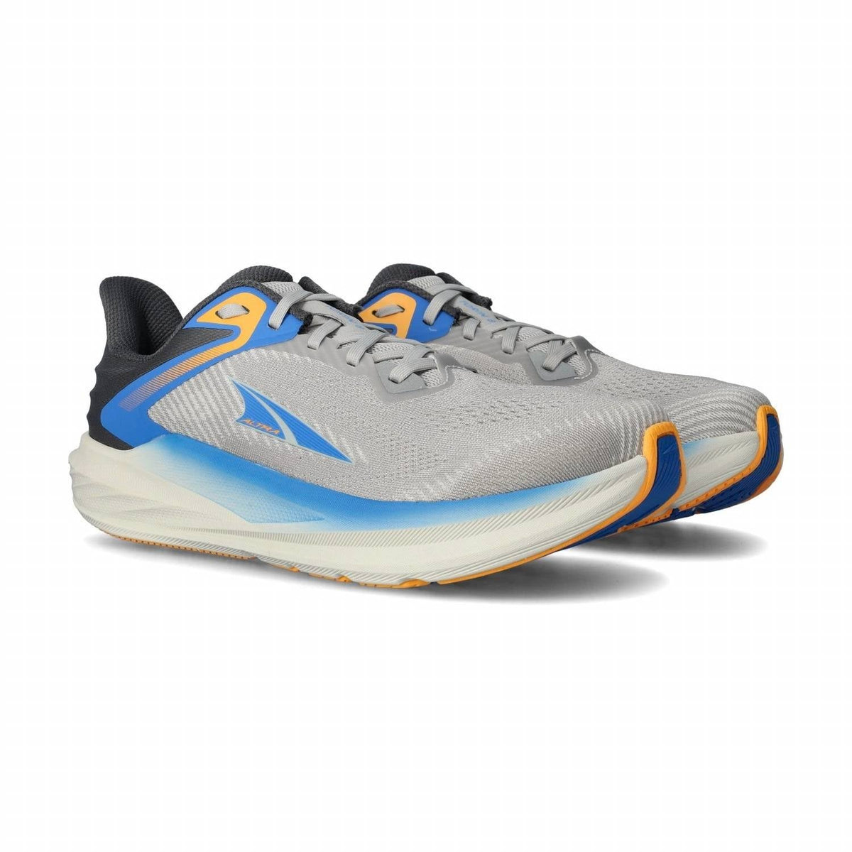 Tenis para correr de hombre color gris oscuro y azul
