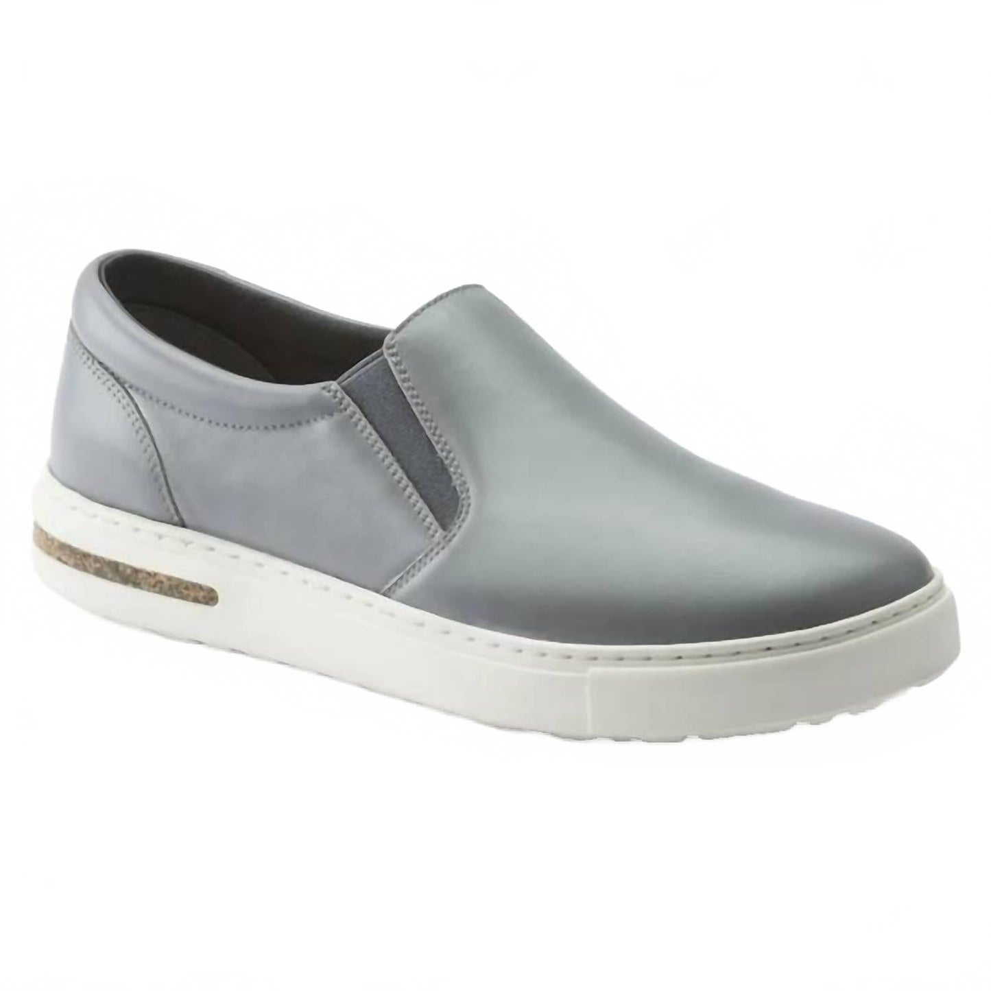 Zapatos de mujer de cuero color gris