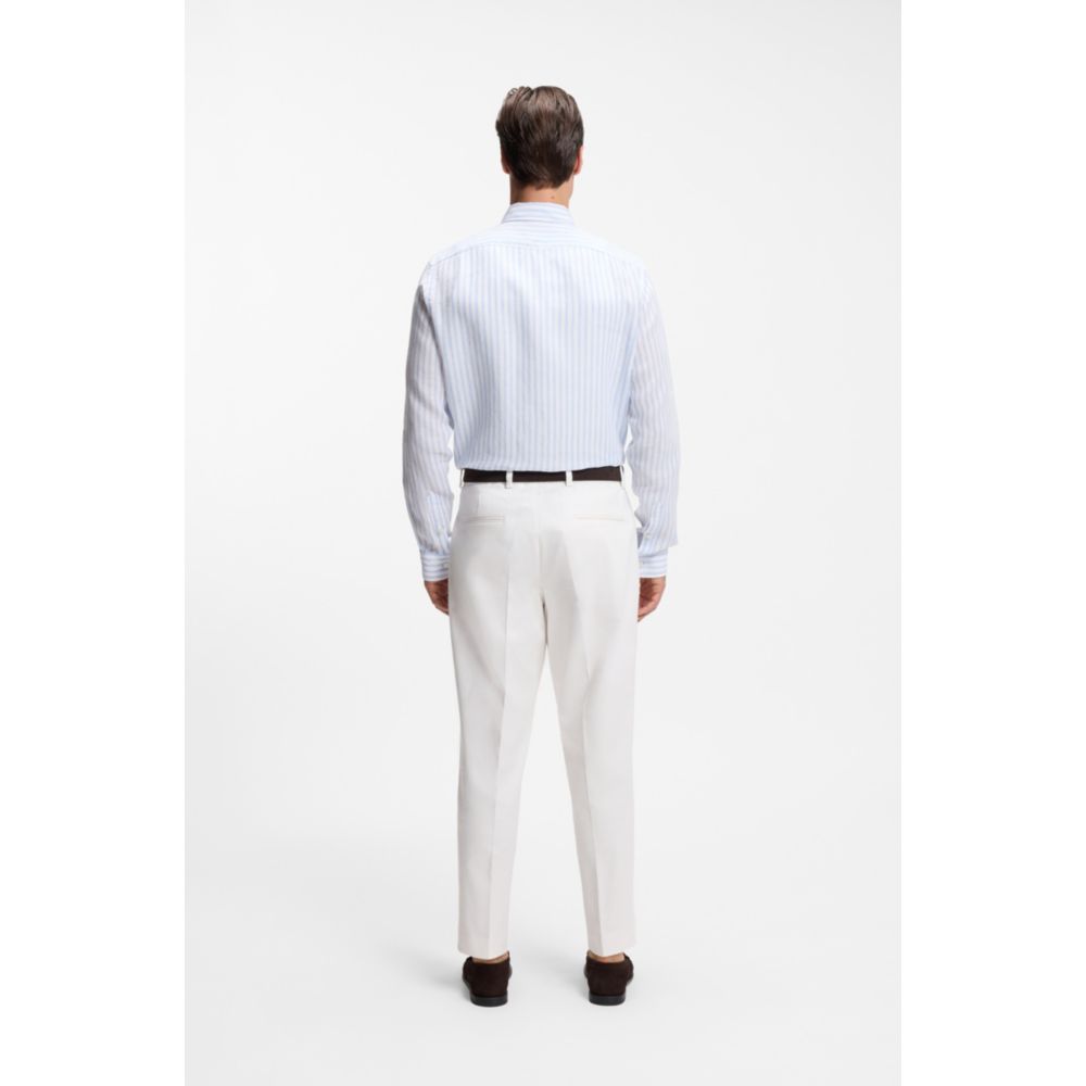 Camisa de lino a rayas
