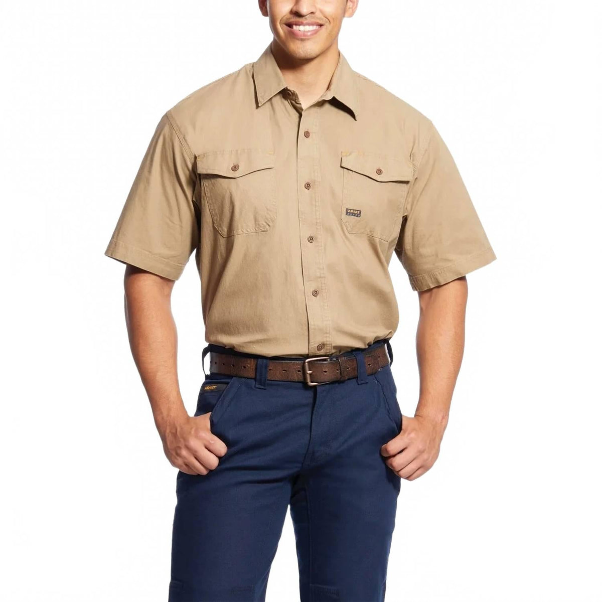 Camisa color caqui