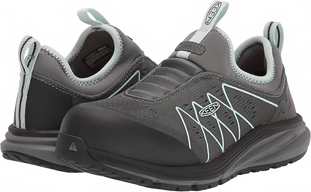 Tenis de mujer color azul y gris