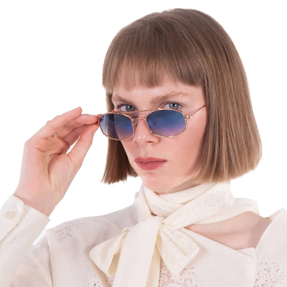 Gafas de sol unisex color azul claro