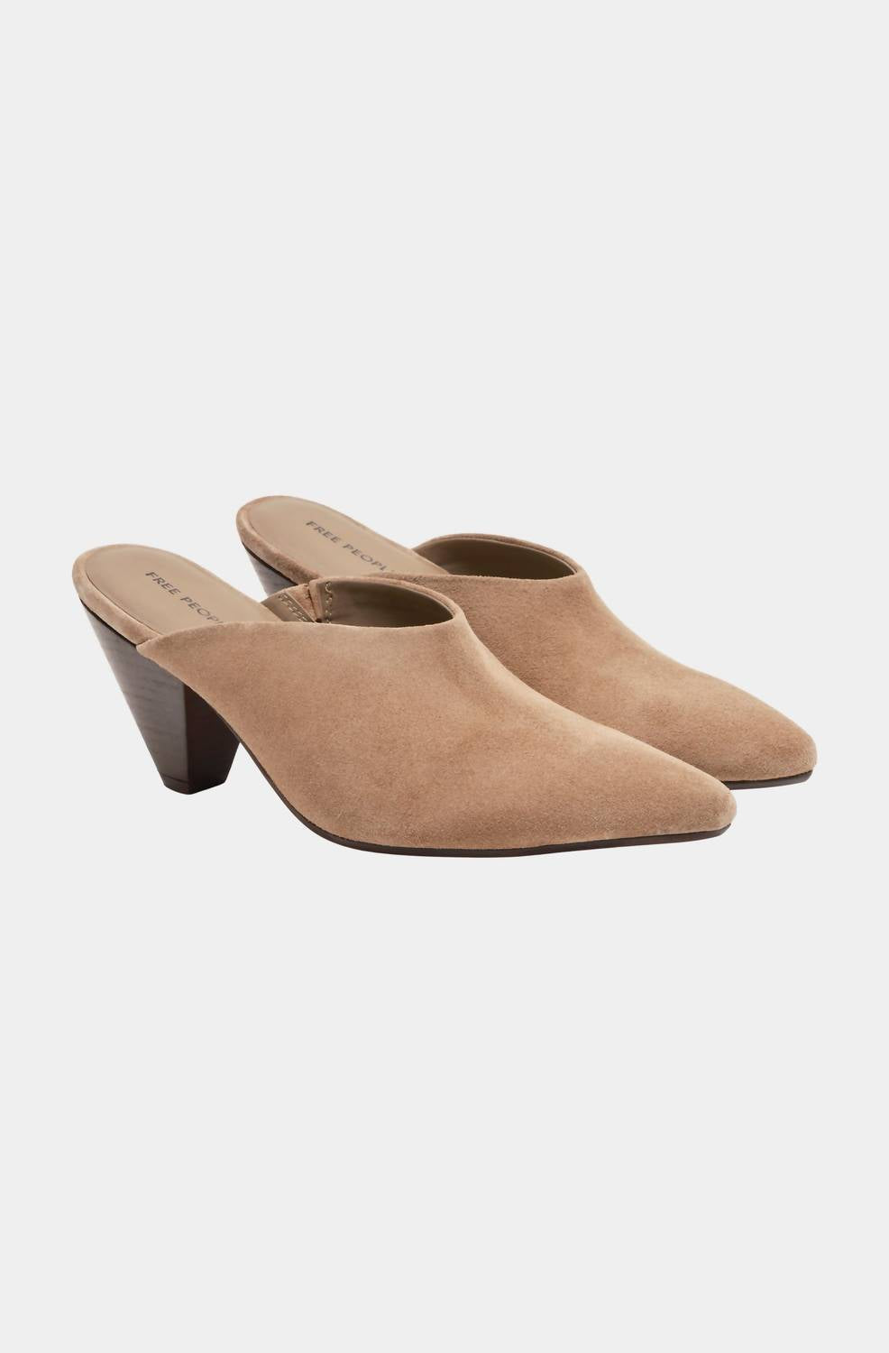 Zapatos destalonados de mujer color beige