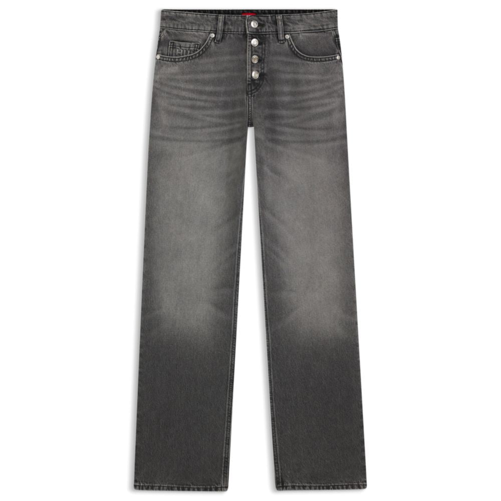 Jean de mezclilla color gris