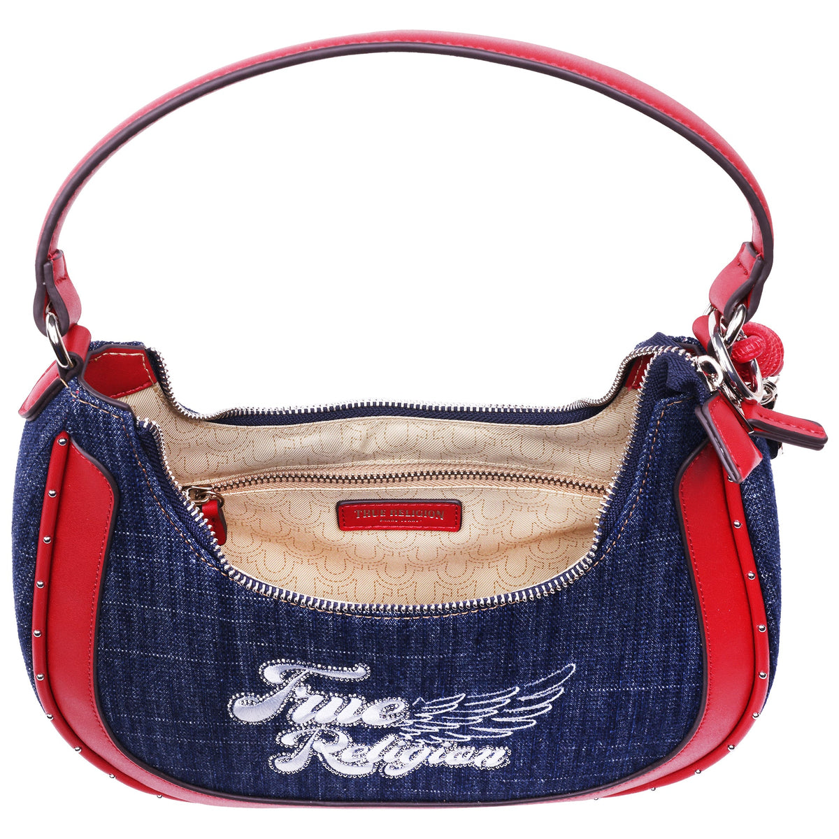 Bolso de mezclilla color rojo