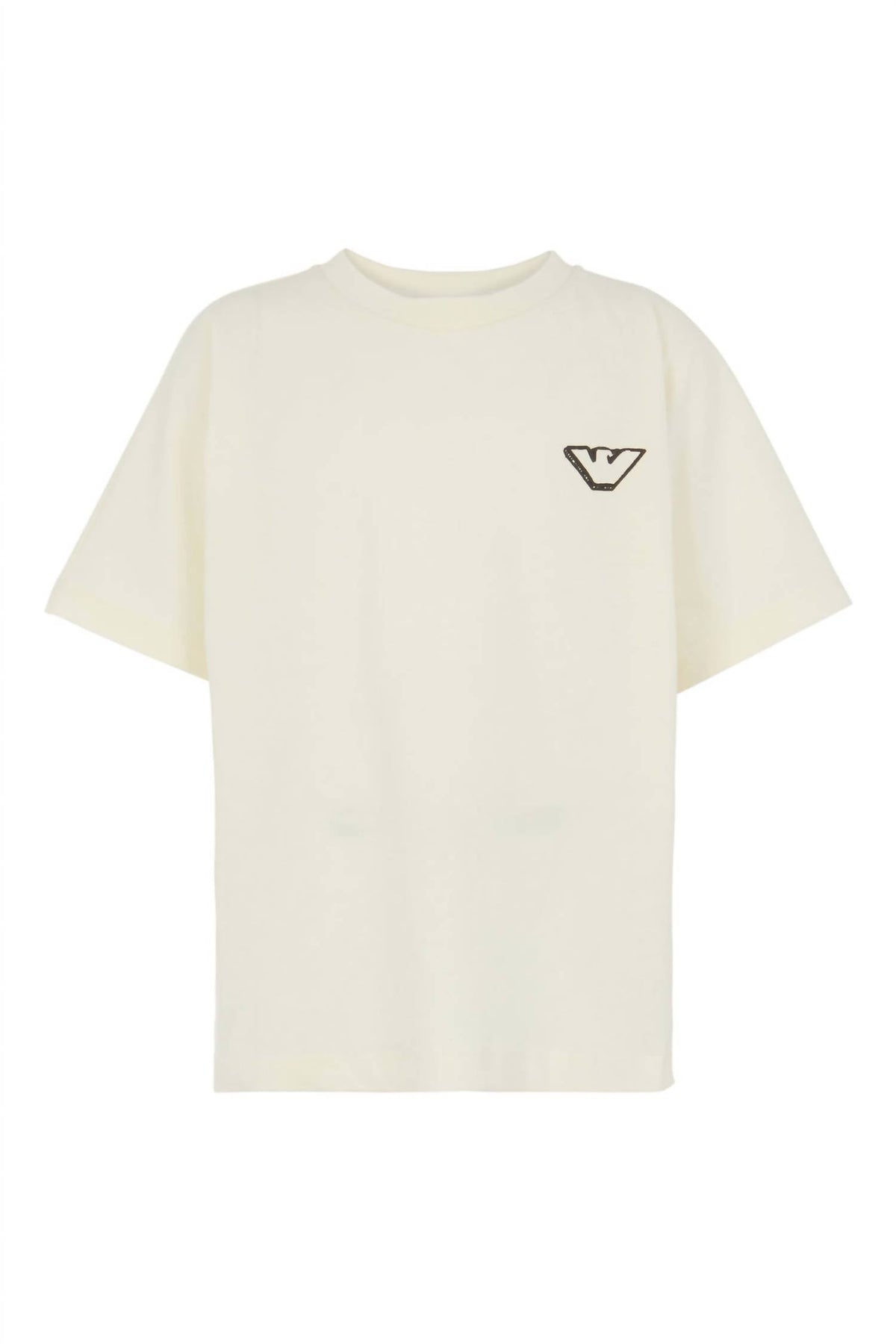Camiseta para niño de manga corta color beige