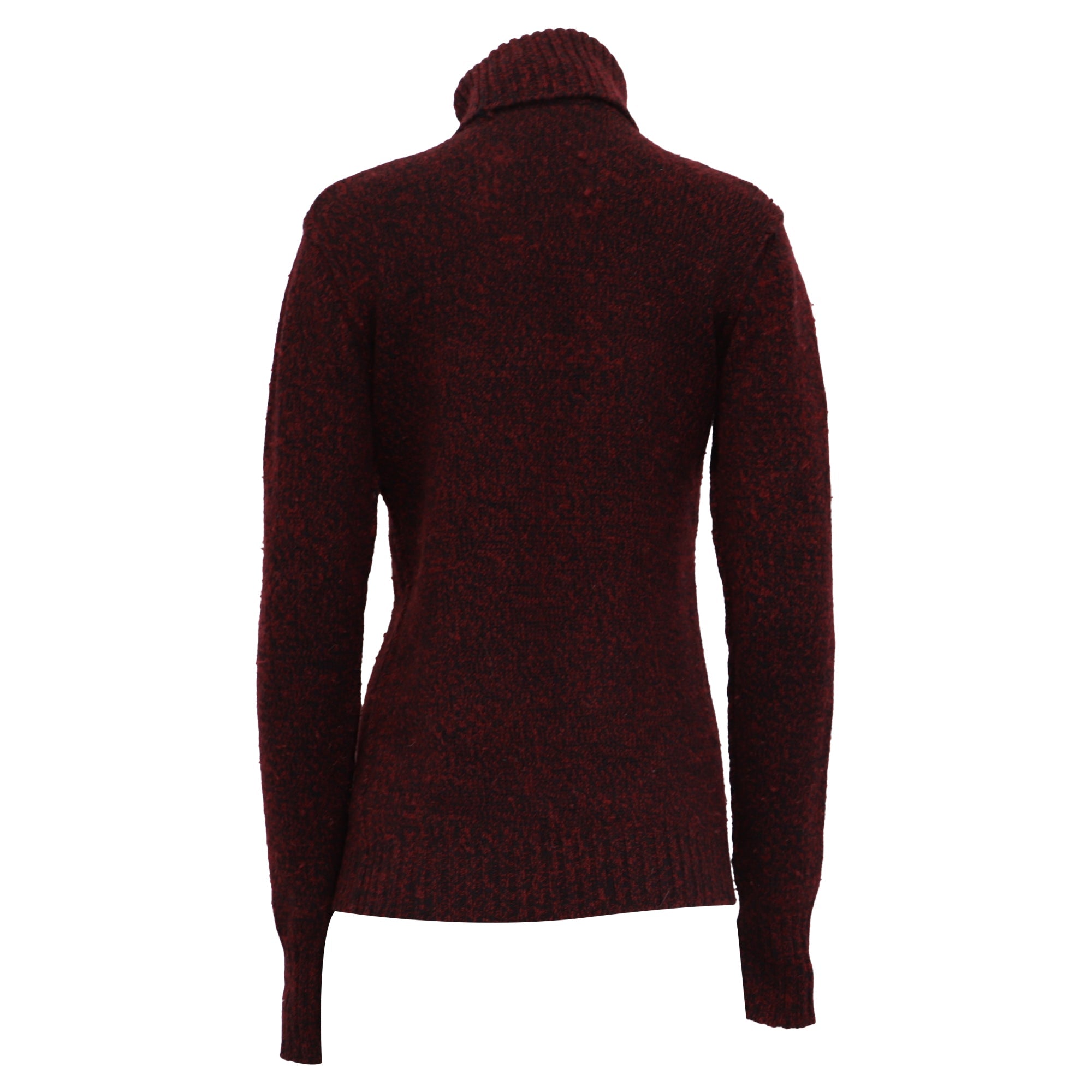 Burberry Brit Suéter Cuello Tortuga en Lana Roja