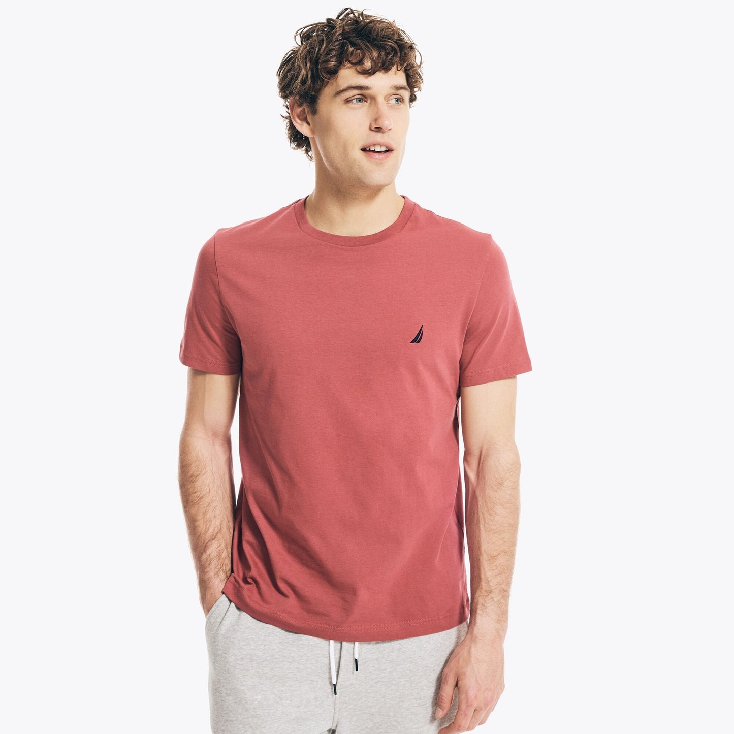 Camiseta de hombre con cuello redondo
