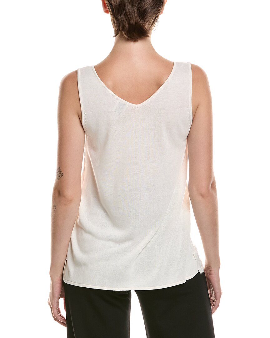 Camiseta sin mangas con cuello en V