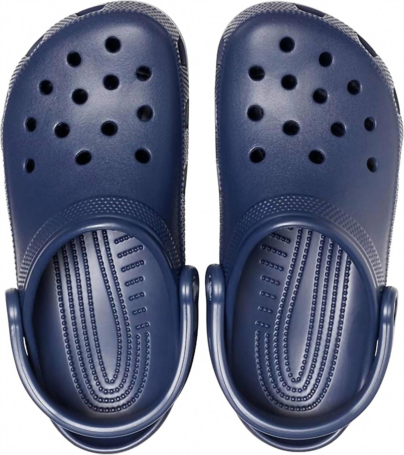 Zuecos unisex color azul marino