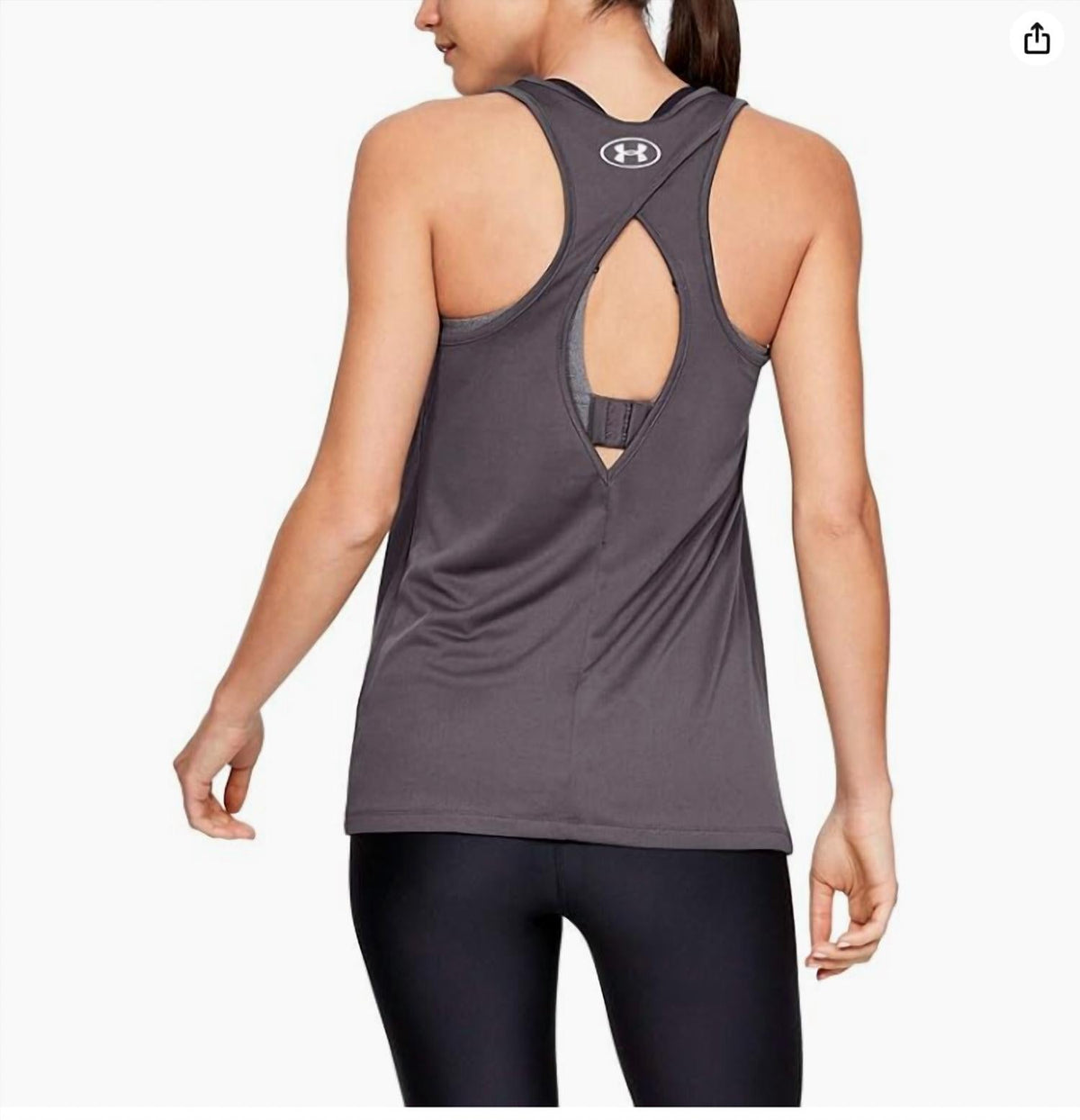 Camiseta sin mangas de mujer color negro y violeta