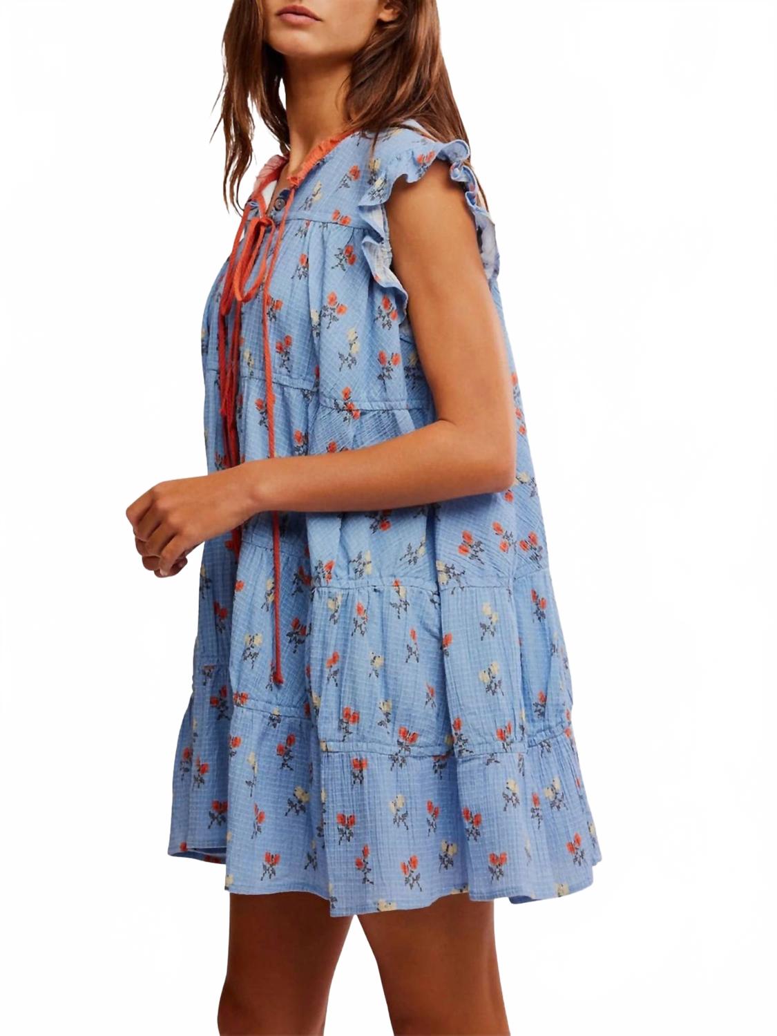 Vestido corto color azul