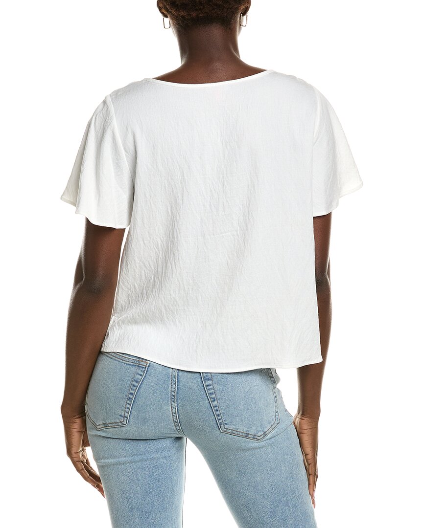 Top con cuello redondo
