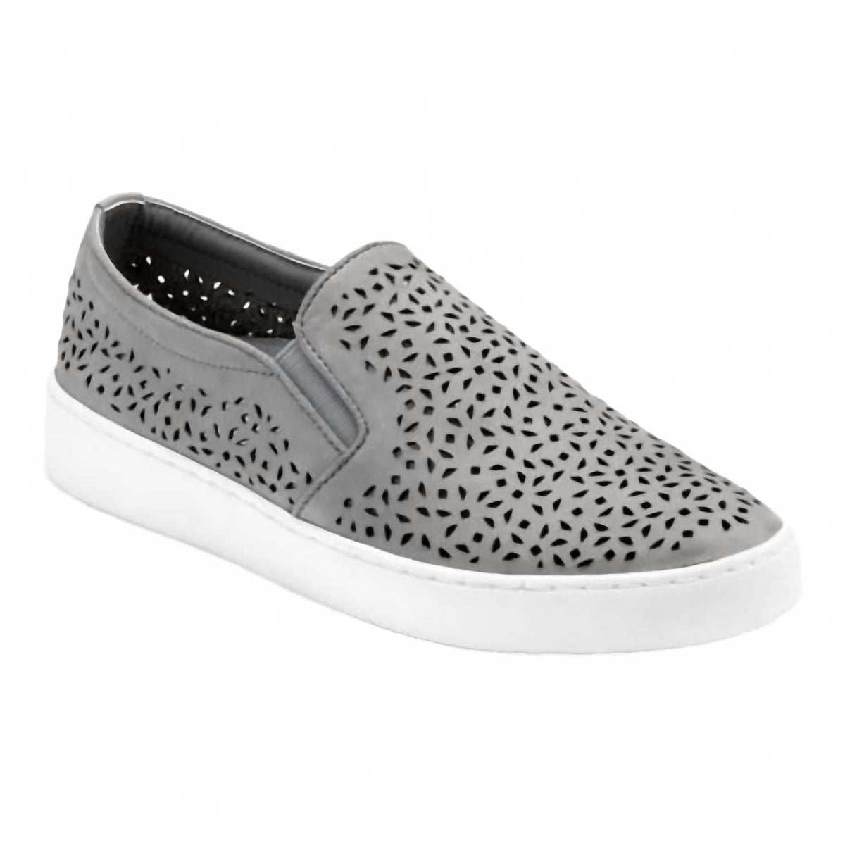 Tenis de mujer sin cordones color gris