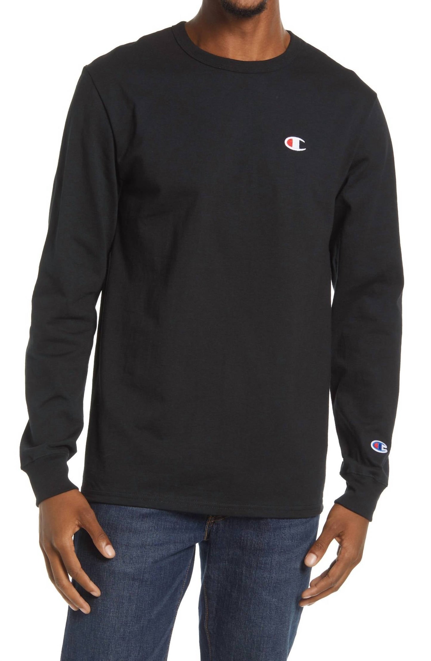 Camiseta de manga larga color negro