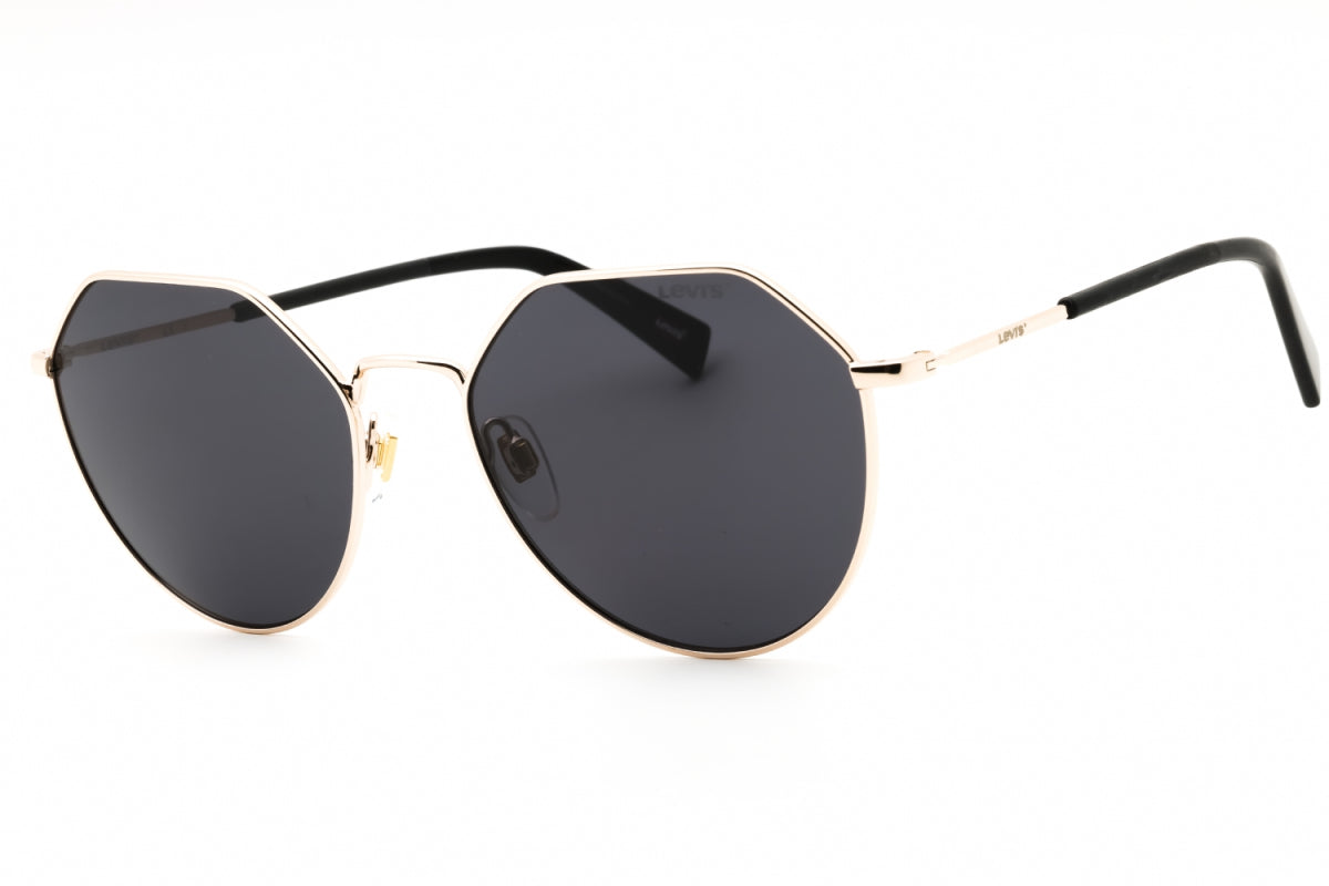 Gafas color gris y dorado