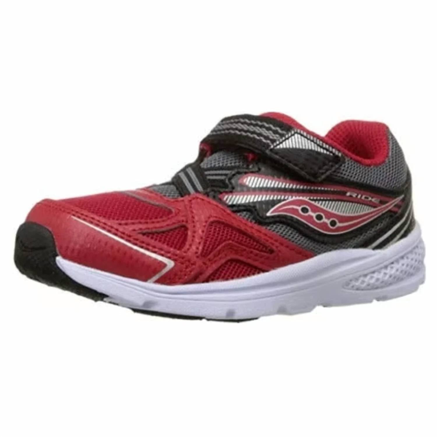 Tenis para bebé color negro y rojo