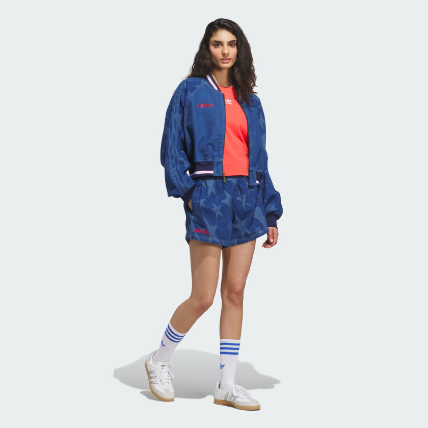 Short de mujer de mezclilla con estampado