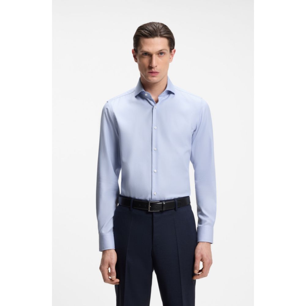 Camisa de algodón de corte ajustado