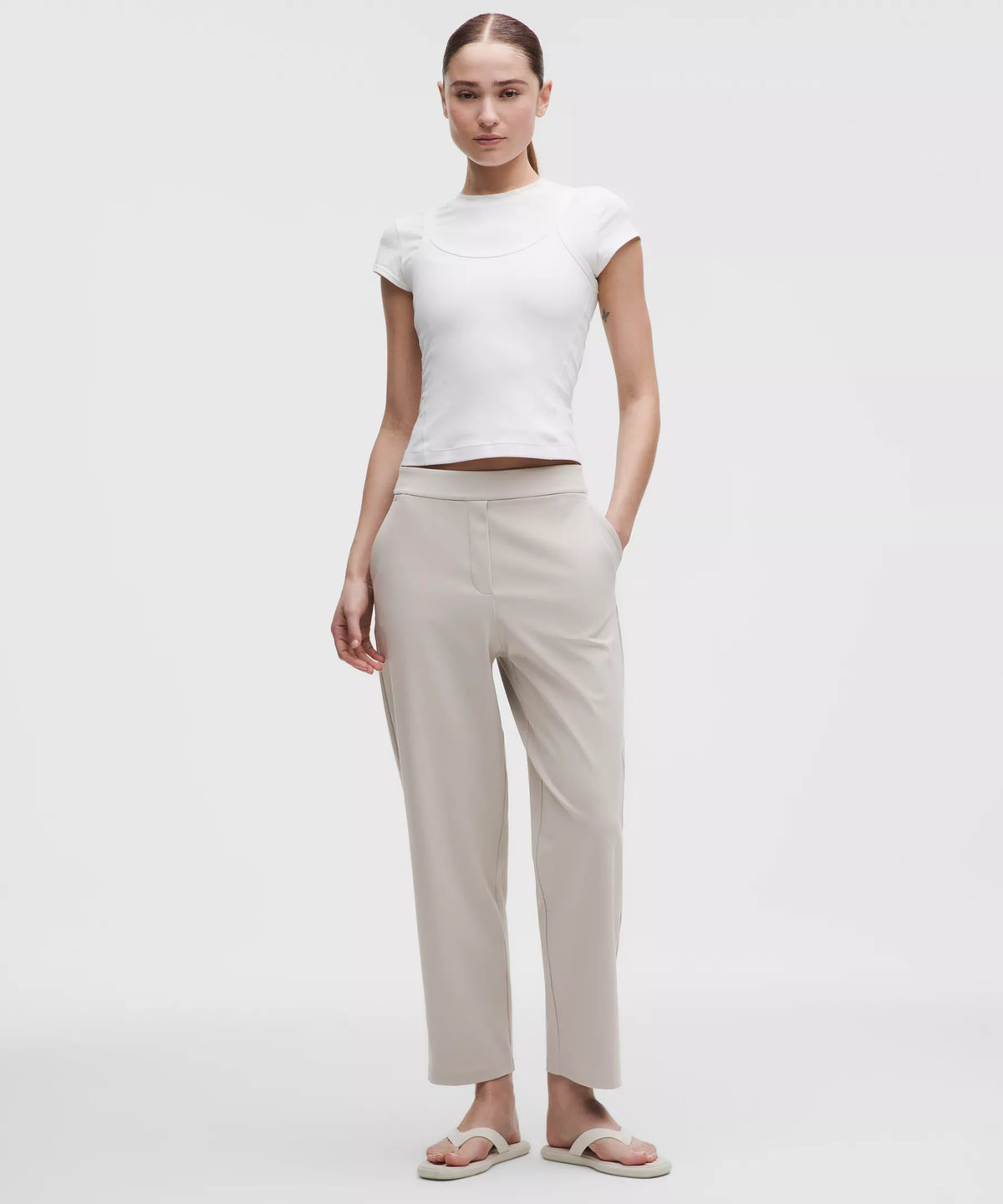 Pantalón de tiro alto