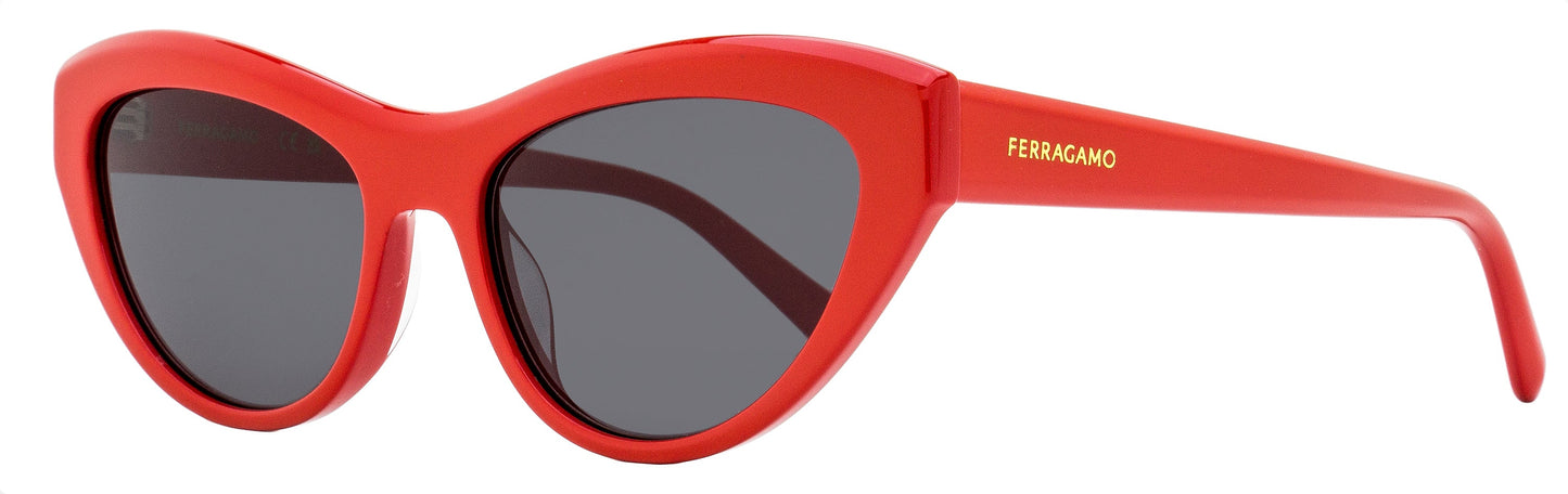 Gafas de sol de mujer de montura tipo gato 55 mm color rojo