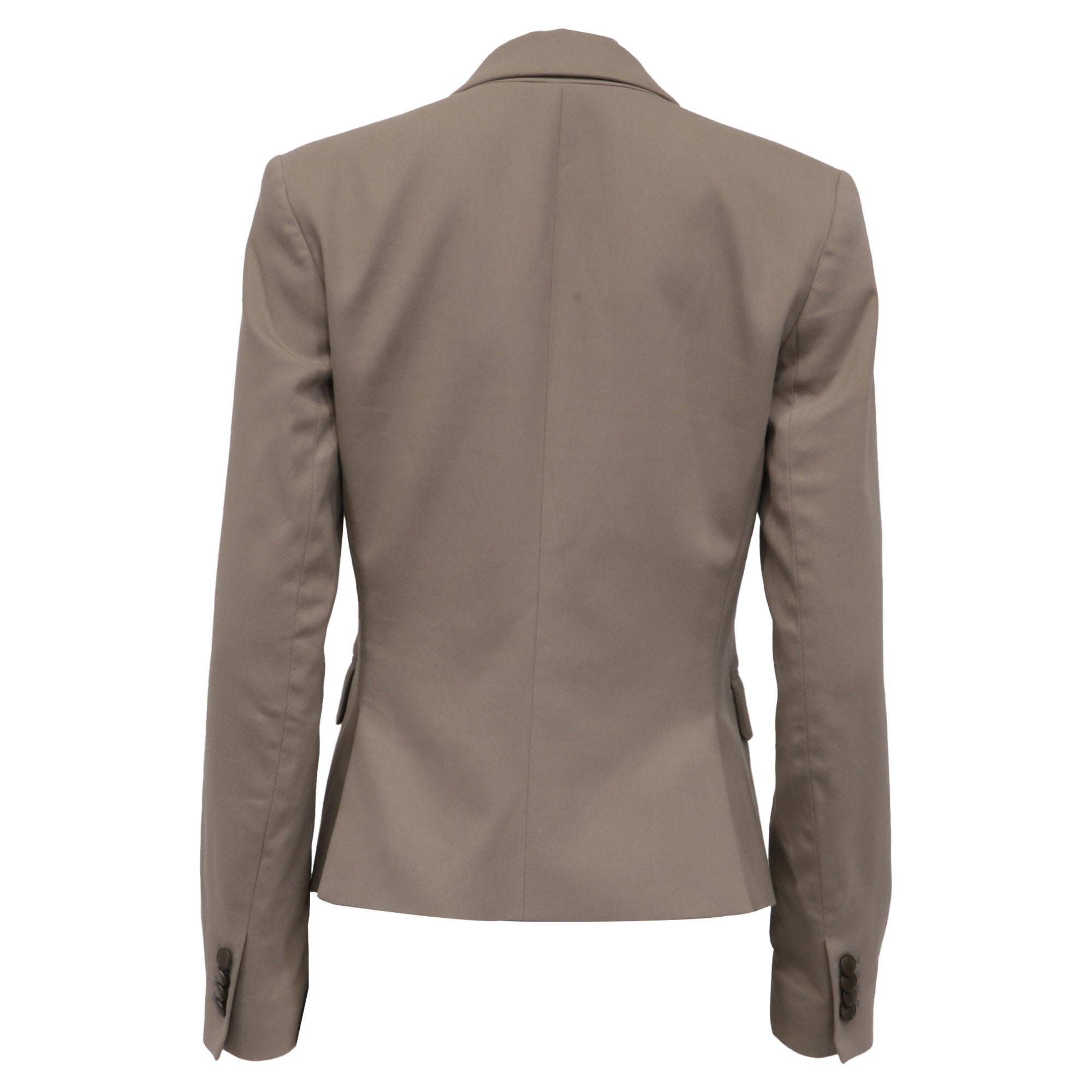 Theory Blazer de Doble Botonadura en Algodón Beige