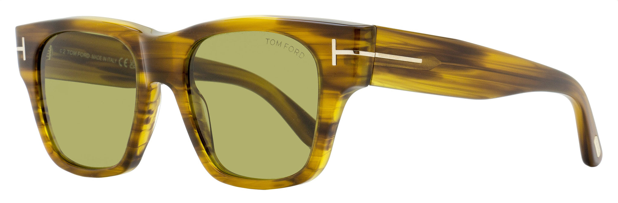 Gafas de sol de hombre de montura cuadrada 53 mm color café