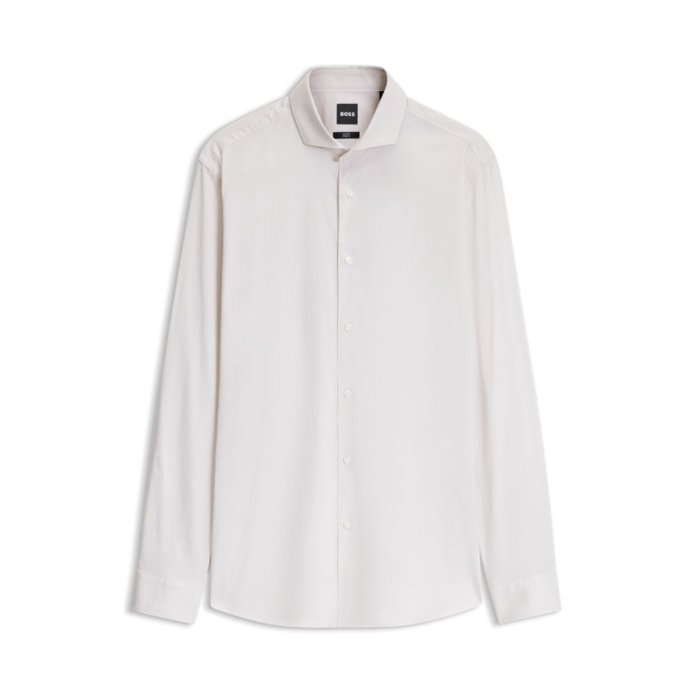 Camisa de algodón de corte ajustado