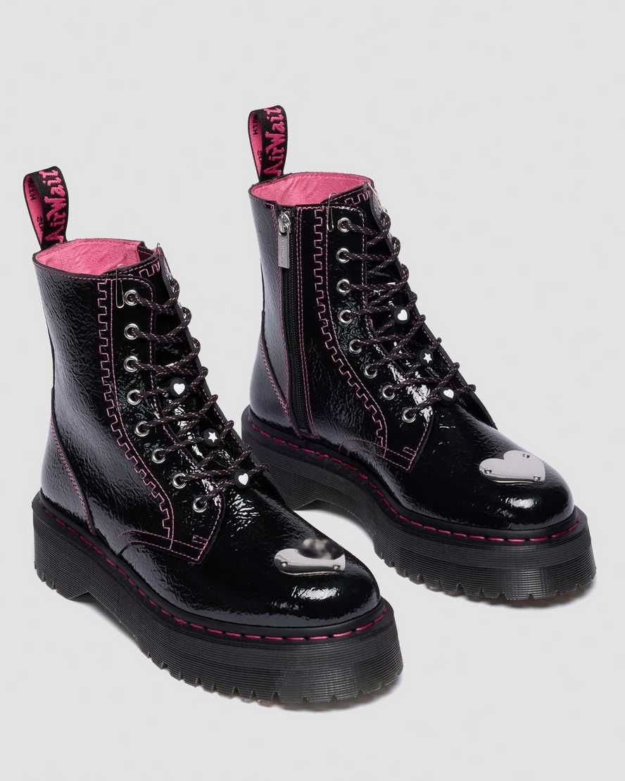 Botas de cuero con plataforma