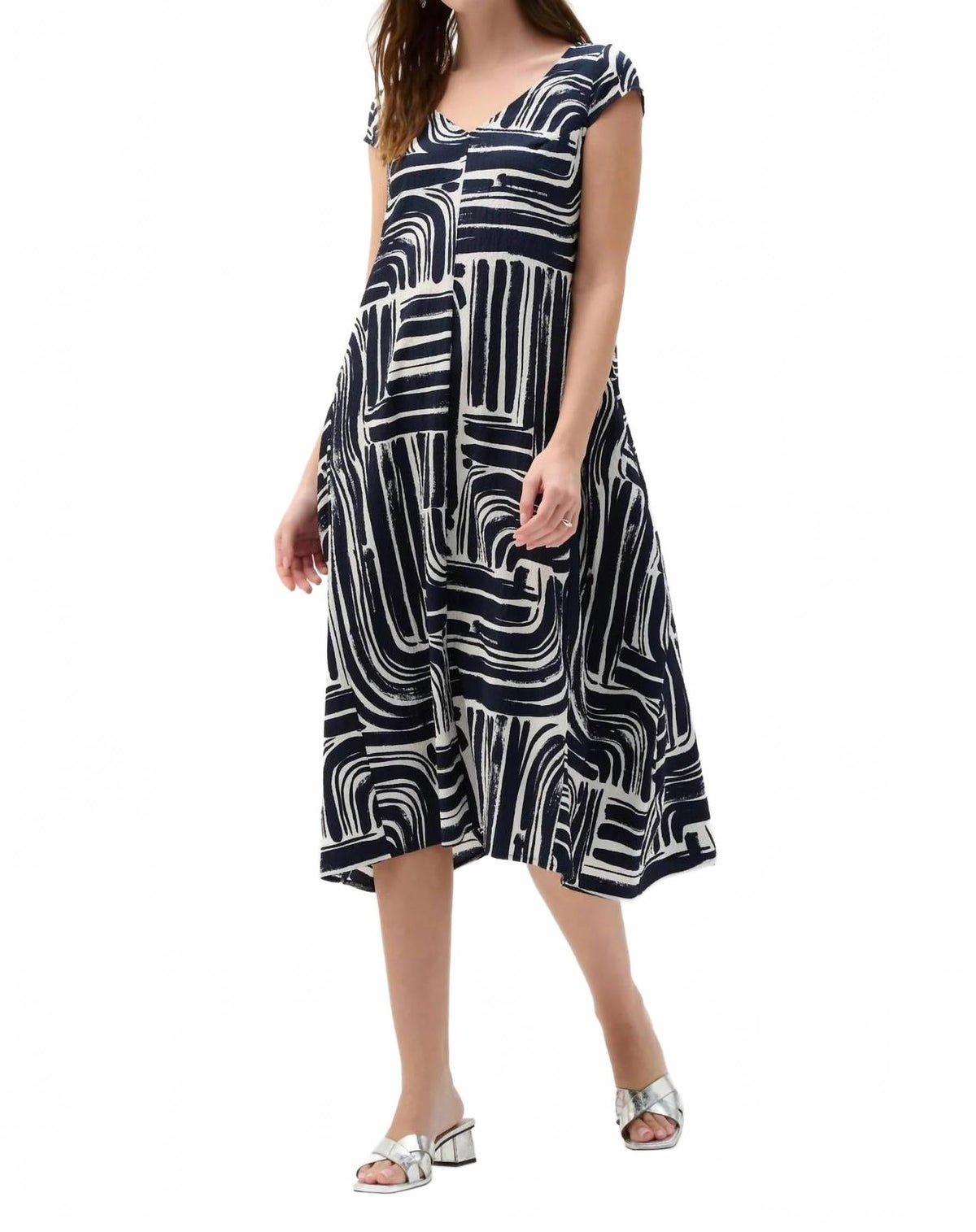 Vestido midi color azul