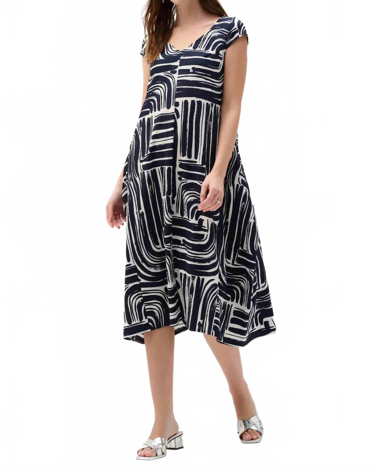 Vestido midi color azul