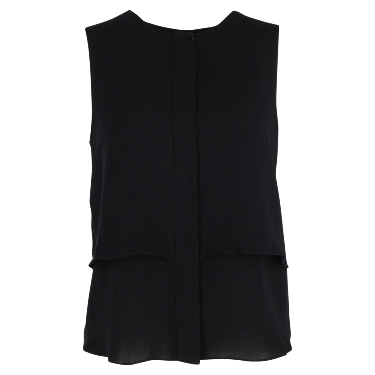 Top sin mangas color negro
