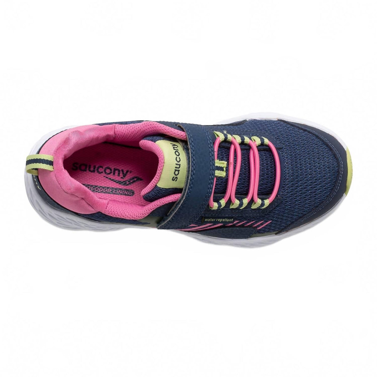 Tenis infantil color azul marino y rosado